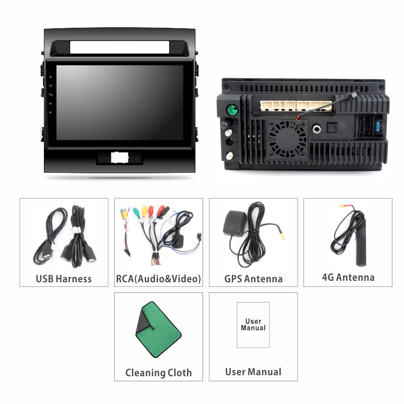 Android Car Audio System for Toyota Land Cruiser 2007-2015