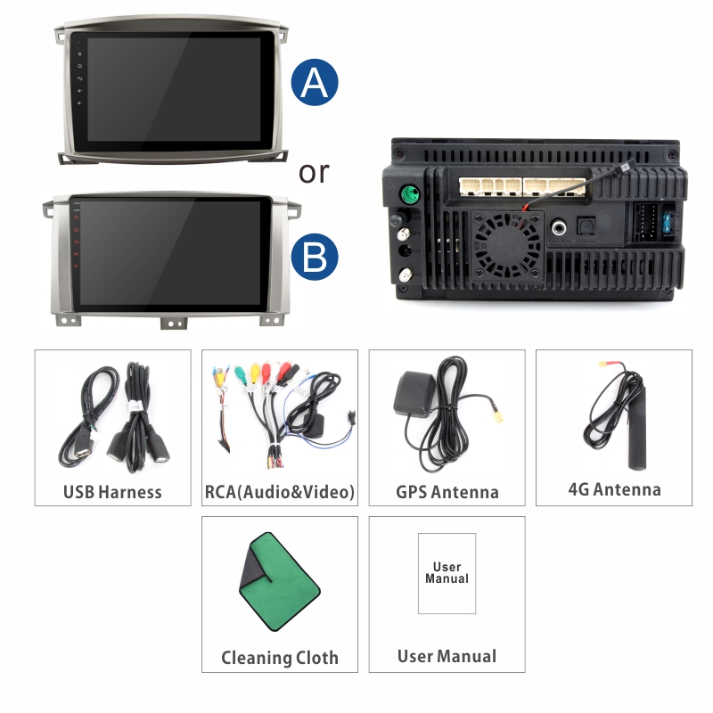 Android Car Audio System for Toyota Land Cruiser 2002-2007