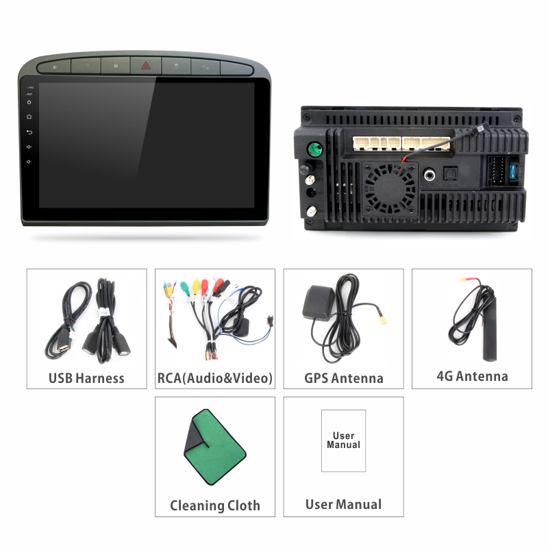 Android Car Audio Rdio System for Peugeot 308 2007-2015 408 2012-2020