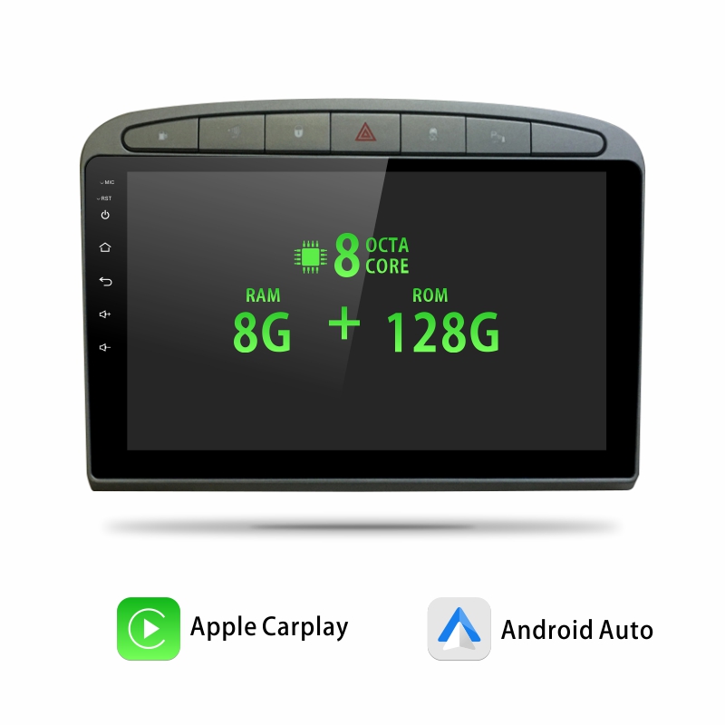 Android Car Audio Rdio System for Peugeot 308 2007-2015 408 2012-2020