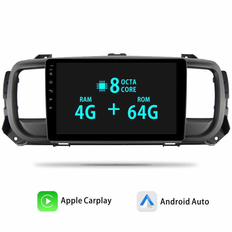 Android Car Audio Rdio System for Citroen Jumpy 3 SpaceTourer 2016-2021