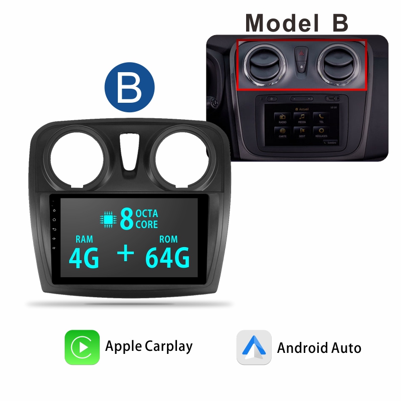 Android Car Audio Rdio System for Renault Logan 2012-2019  Sandero 2014 - 2019