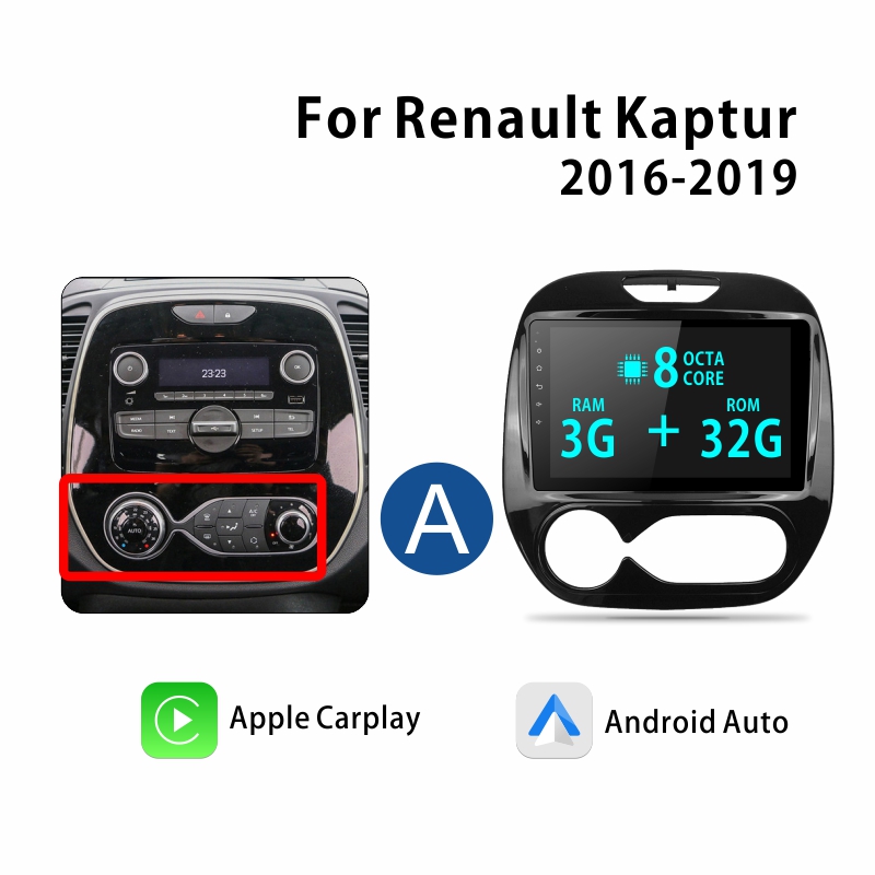 Android Car Audio Rdio System for Renault Kaptur 2016-2019