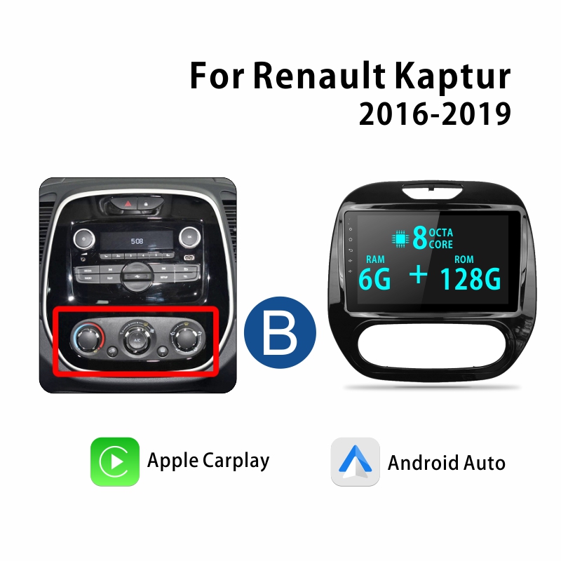 Android Car Audio Rdio System for Renault Kaptur 2016-2019