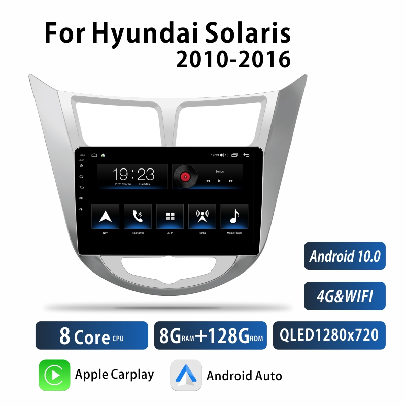 Android Car Audio Rdio System for Hyundai Solaris  2010-2016