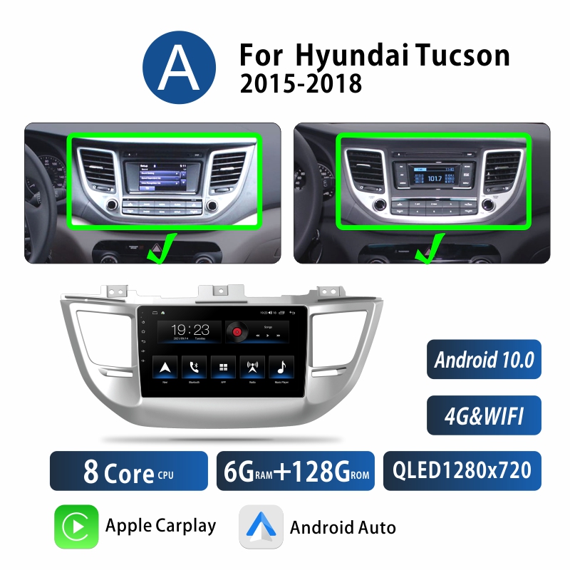 Android Car Audio Rdio System for Hyundai Tucson 2015-2018