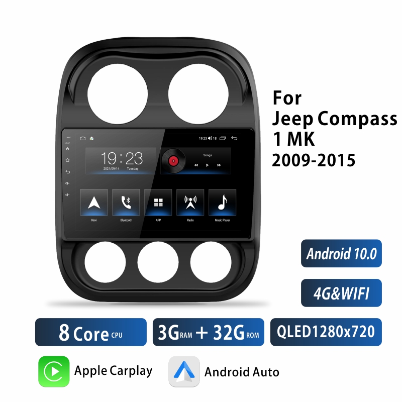 Android Car Audio Rdio System for Jeep Compass MK 2009-2015