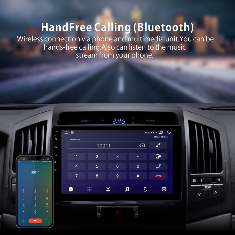 Android Car Audio System for Toyota Land Cruiser 2007-2015