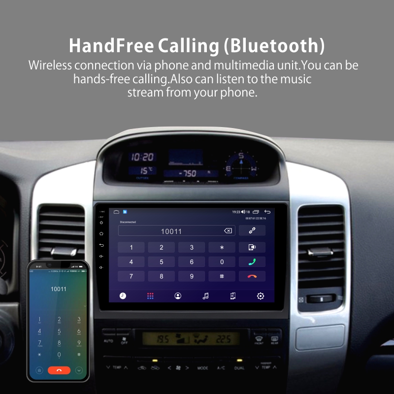 Android Car Audio System for Land Cruiser 2004-2009