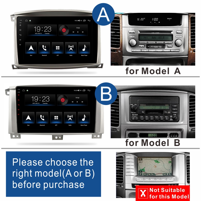 Android Car Audio System for Toyota Land Cruiser 2002-2007