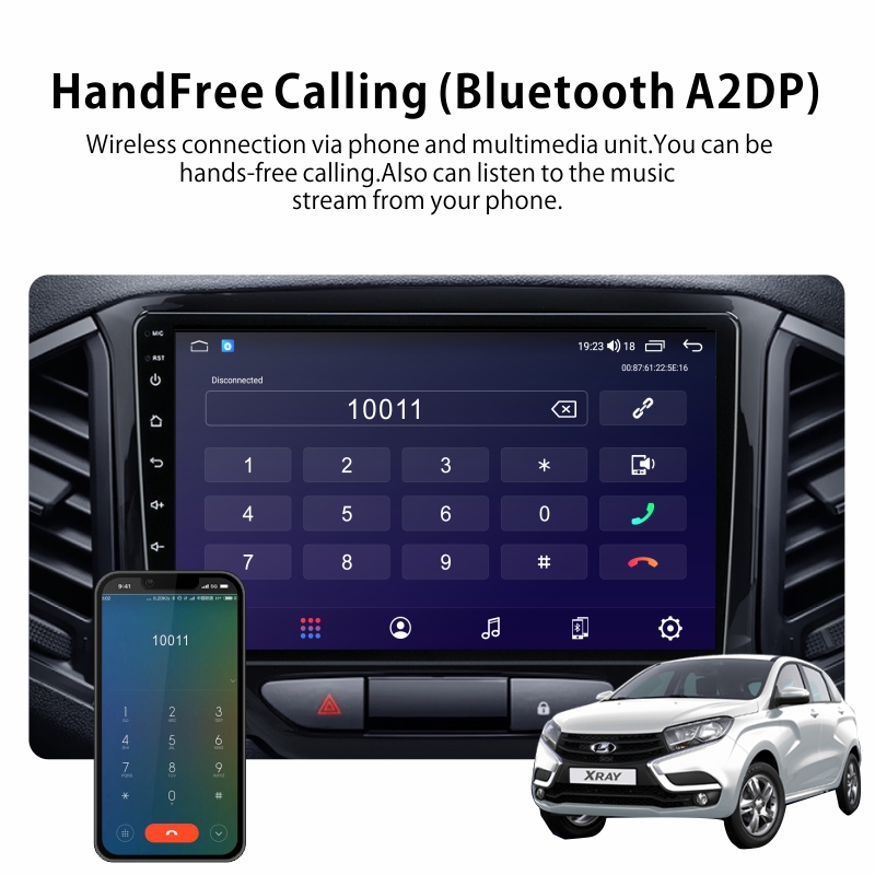 Android Car Audio Rdio System for LADA Xray 2015-2019