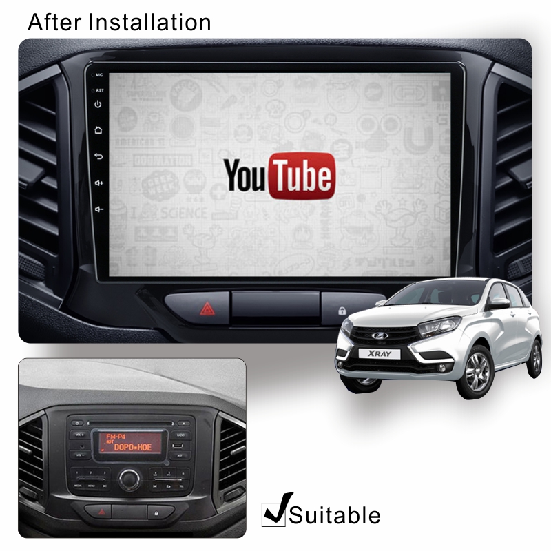 Android Car Audio Rdio System for LADA Xray 2015-2019