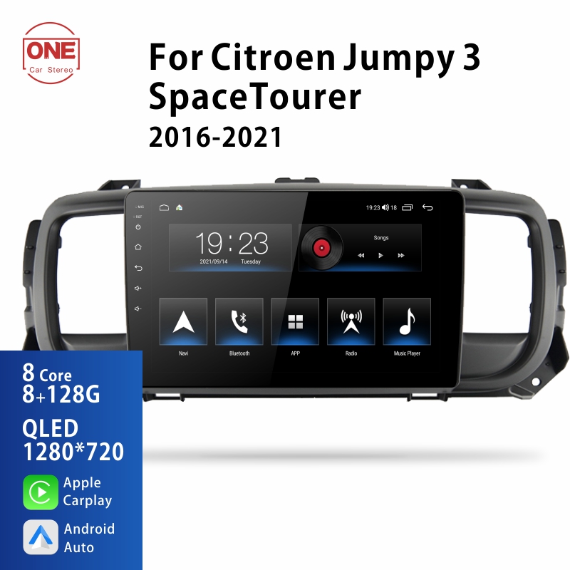 Android Car Audio Rdio System for Citroen Jumpy 3 SpaceTourer 2016-2021