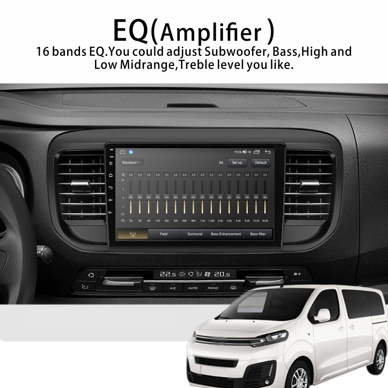 Android Car Audio Rdio System for Citroen Jumpy 3 SpaceTourer 2016-2021