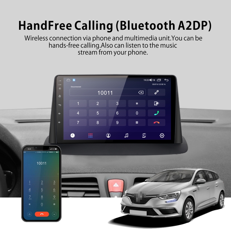 Android Car Audio Rdio System for Renault Megane 2008-2014