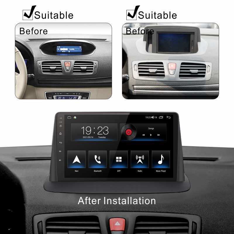 Android Car Audio Rdio System for Renault Megane 2008-2014