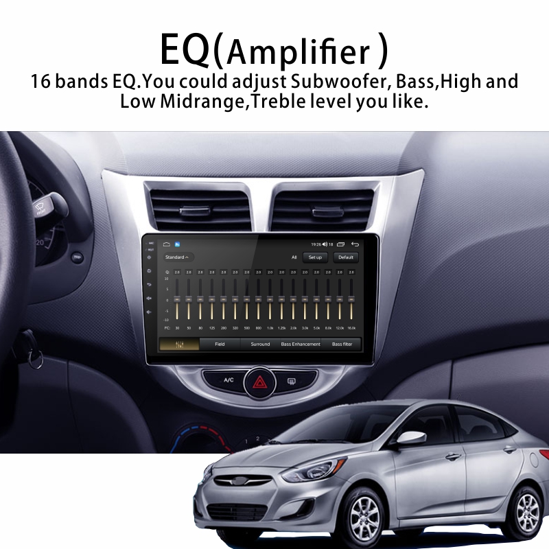 Android Car Audio Rdio System for Hyundai Solaris  2010-2016