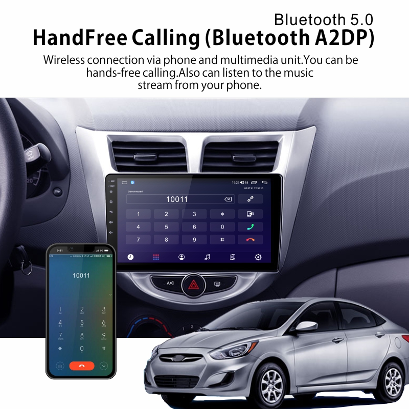 Android Car Audio Rdio System for Hyundai Solaris  2010-2016