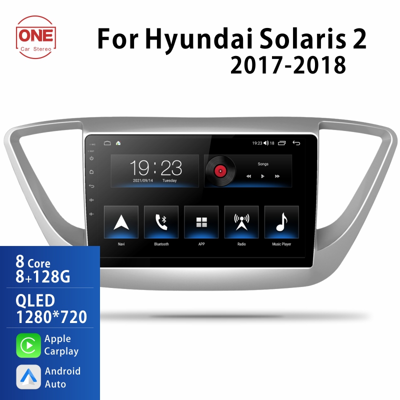 Android Car Audio Rdio System for Hyundai Solaris  2017-2018