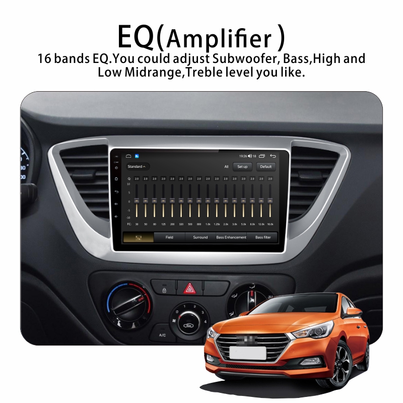 Android Car Audio Rdio System for Hyundai Solaris  2017-2018