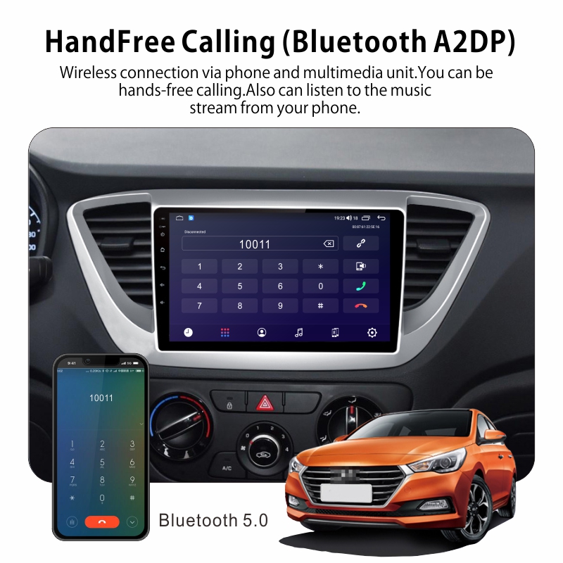 Android Car Audio Rdio System for Hyundai Solaris  2017-2018