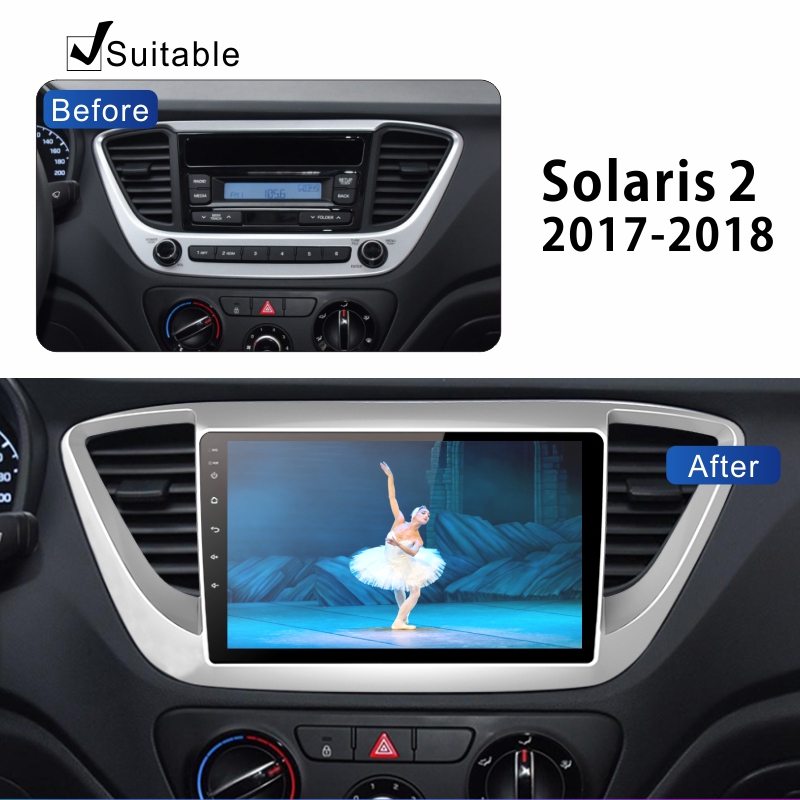 Android Car Audio Rdio System for Hyundai Solaris  2017-2018