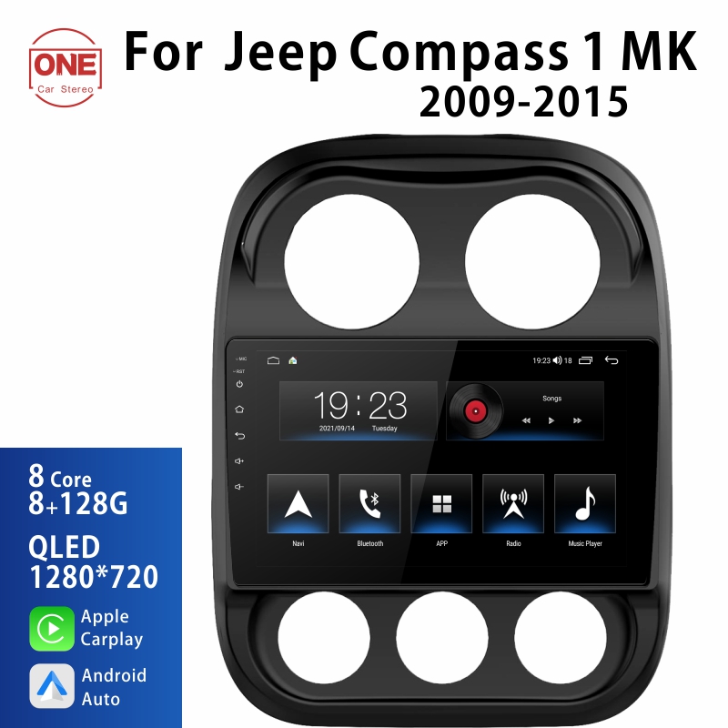 Android Car Audio Rdio System for Jeep Compass MK 2009-2015