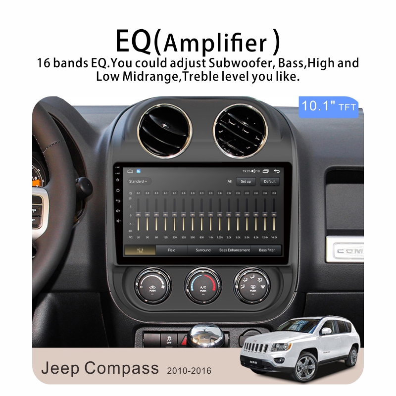 Android Car Audio Rdio System for Jeep Compass MK 2009-2015