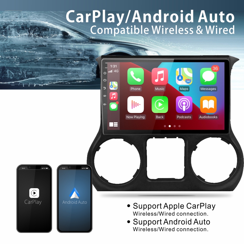 Android Car Audio Rdio System for Jeep Wrangler JK 2010-2018