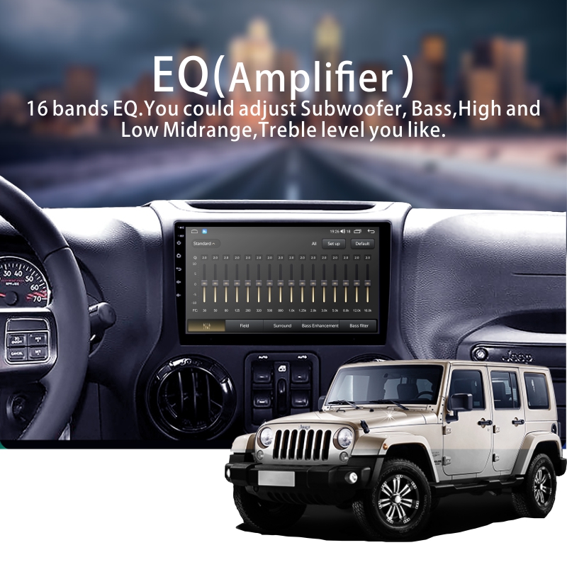 Android Car Audio Rdio System for Jeep Wrangler JK 2010-2018