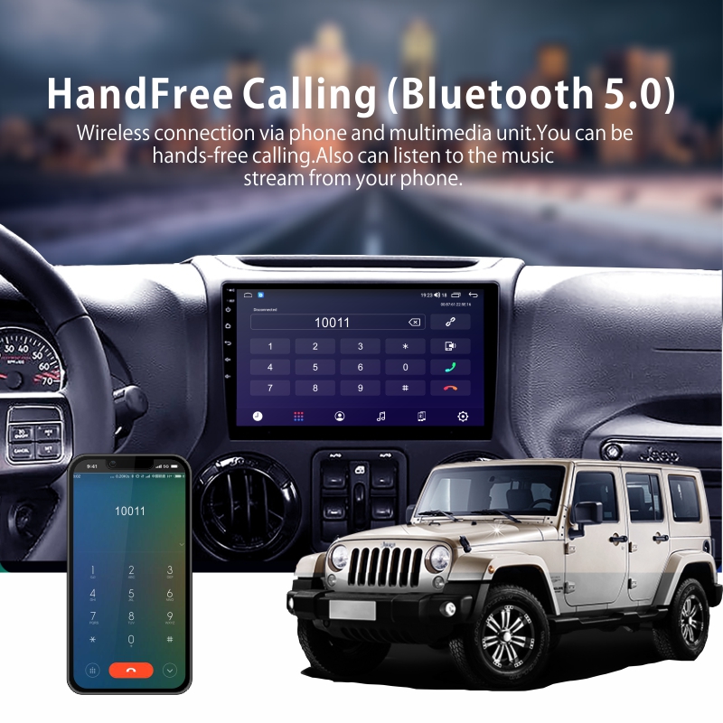 Android Car Audio Rdio System for Jeep Wrangler JK 2010-2018