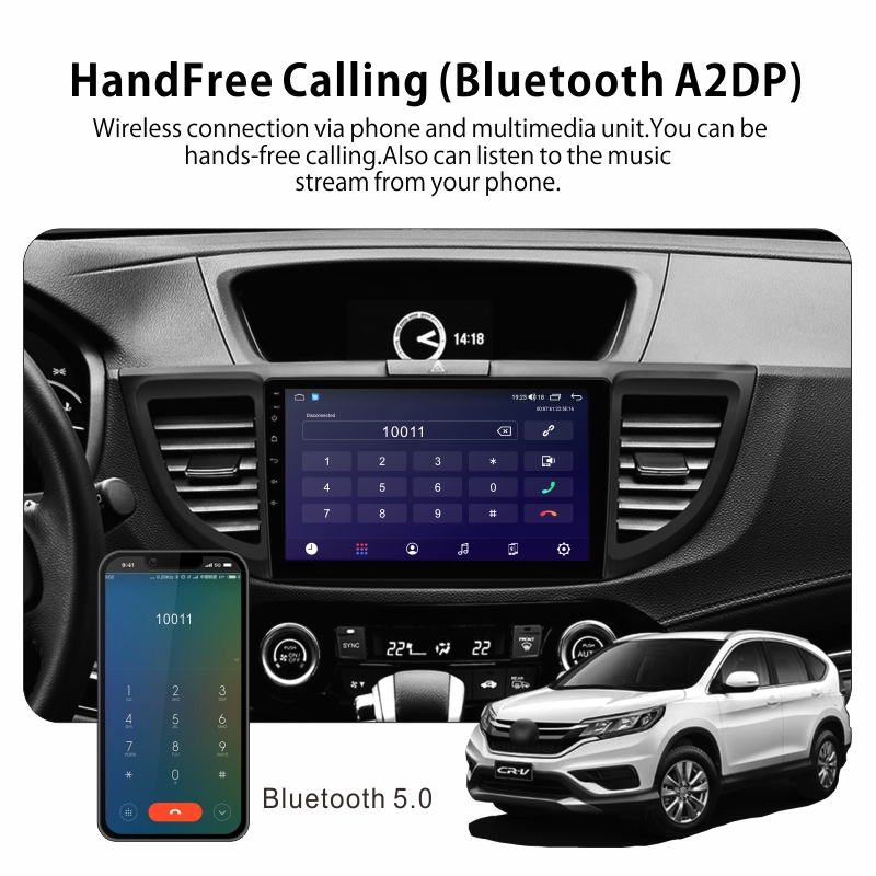 Android Car Audio Rdio System for Honda CR-V 4 2011-2018